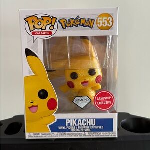 Funko Pop Pikachu Diamond Collection Gamestop Exclusive Figure #553